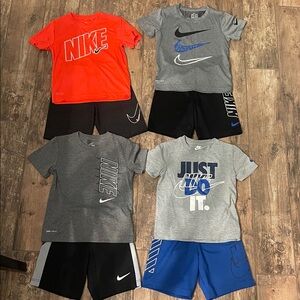 Nike Kids Short Sleeve Tees - Coral, Gray, Blue
